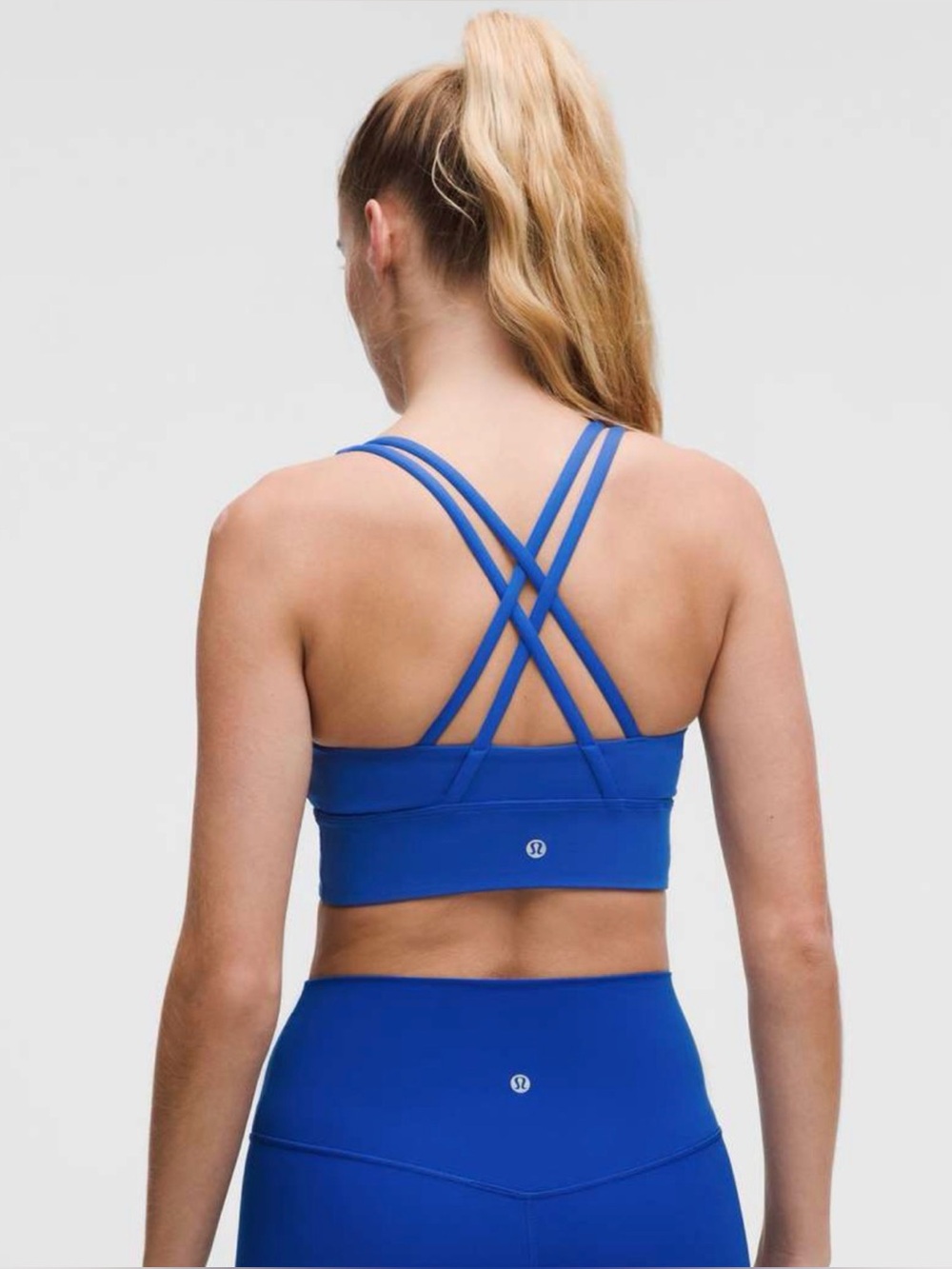 lululemon athletica Energy Longline Bra in Galactic Cobalt Size 6